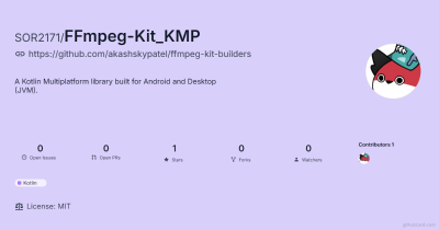 我做了一个 KMP 的 FFmpeg 库